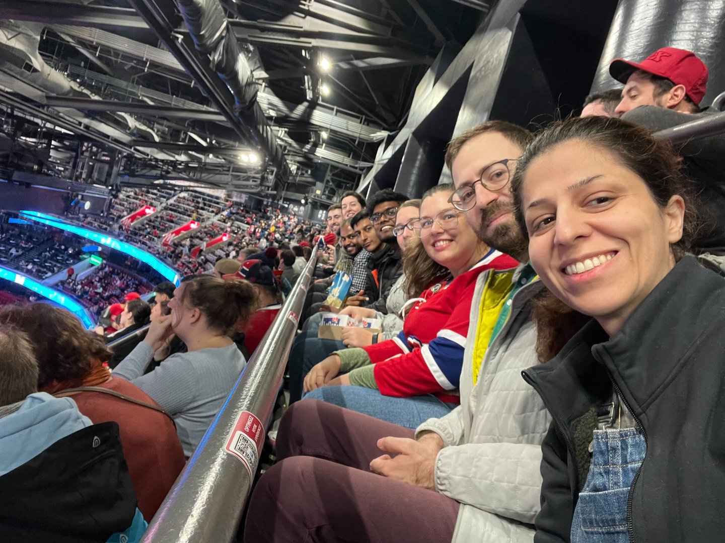Ice Hockey game 2022 - Lab members on ice